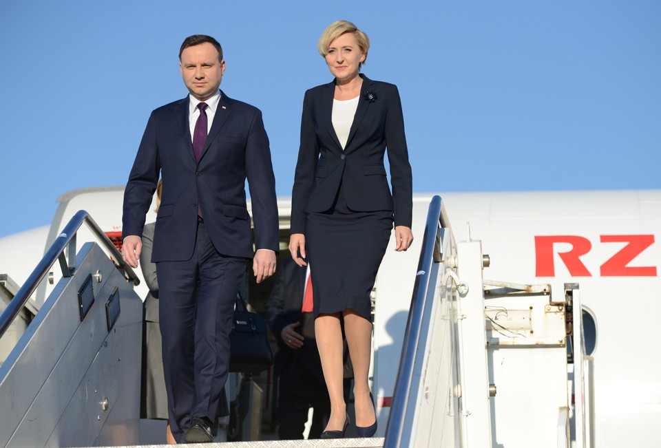 Andrzej Duda wraz z małżonką