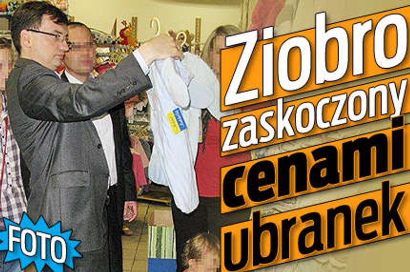 Ziobro zaskoczony kosztami ubranek