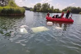 Pijany wjechał autem do jeziora. Oczywiście wszystkiemu zaprzeczał