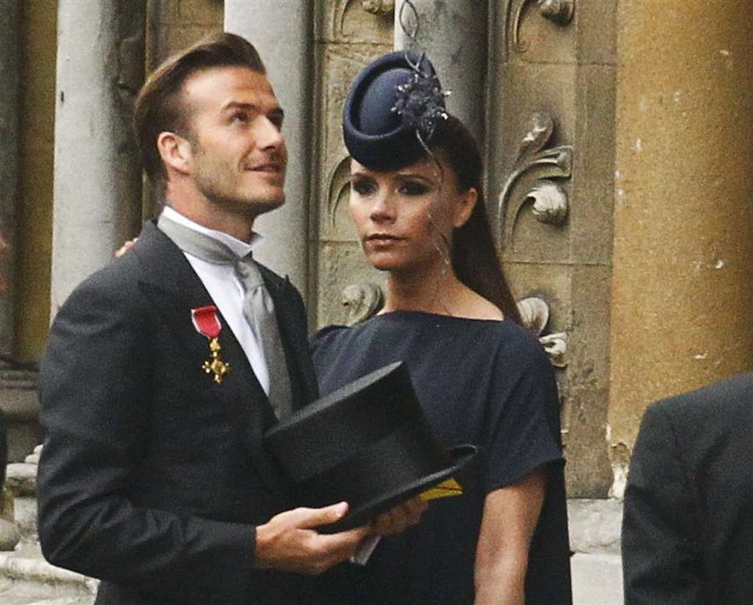 Wpadka Beckhama na ślubie Williama