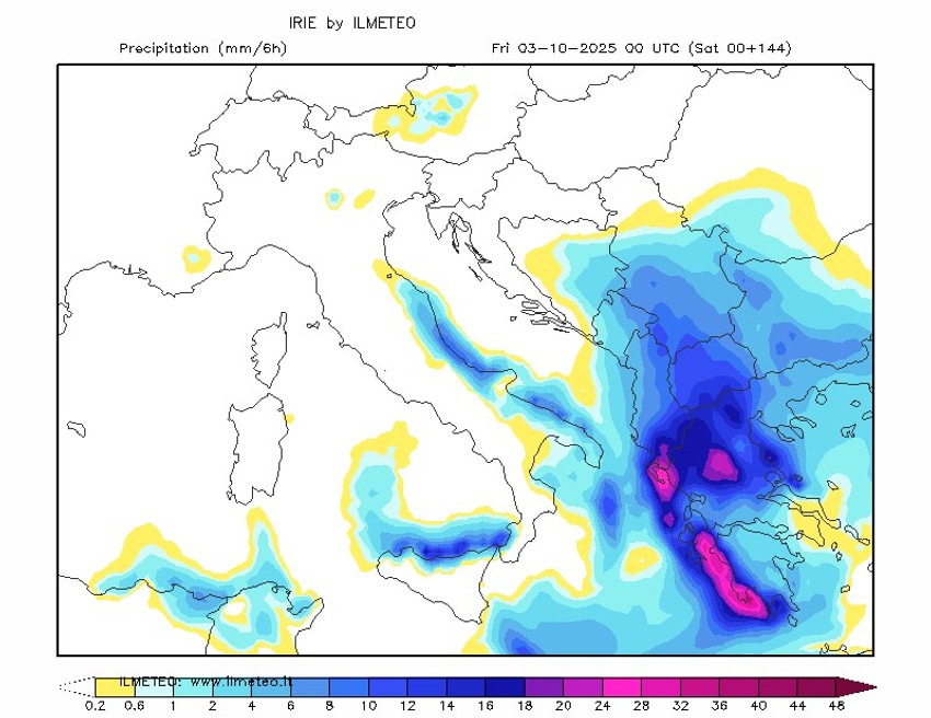 Mapa vremena u Srbiji za 3 oktobar