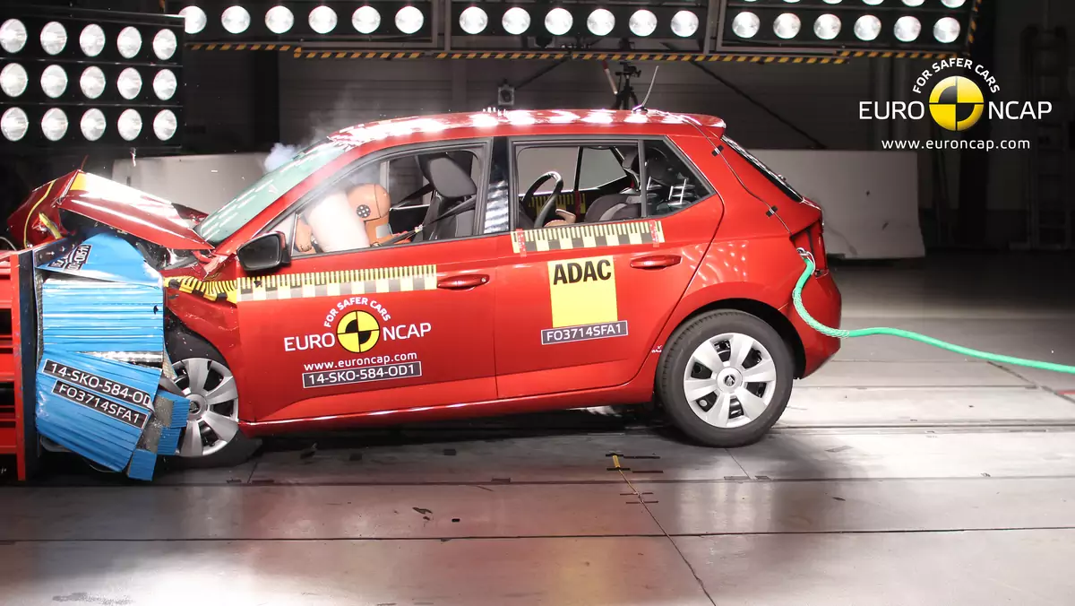 Skoda Fabia III w teście zderzeniowym EuroNCAP