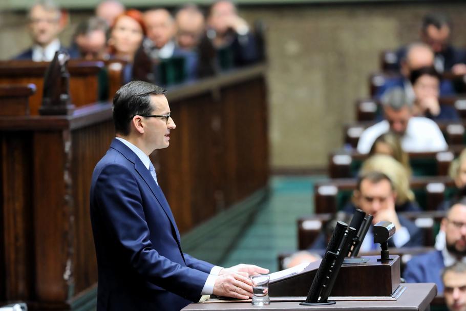 Premier Mateusz Morawiecki wygłosił w Sejmie expose