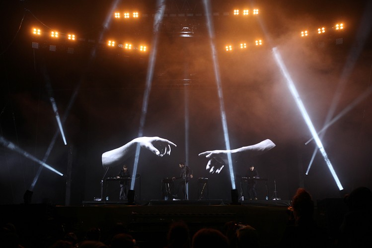 Moderat na festiwalu Open'er 2017. 30.06.2017