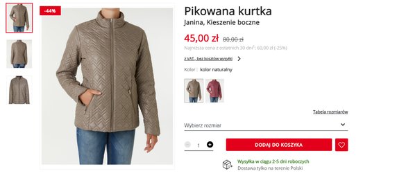 KIK PIkowana kurtka