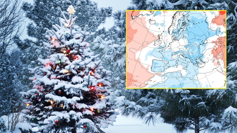 Pogoda zrobi nam prezent na Boże Narodzenie? W prognozach nastąpił zwrot (mapa: ECMWF)