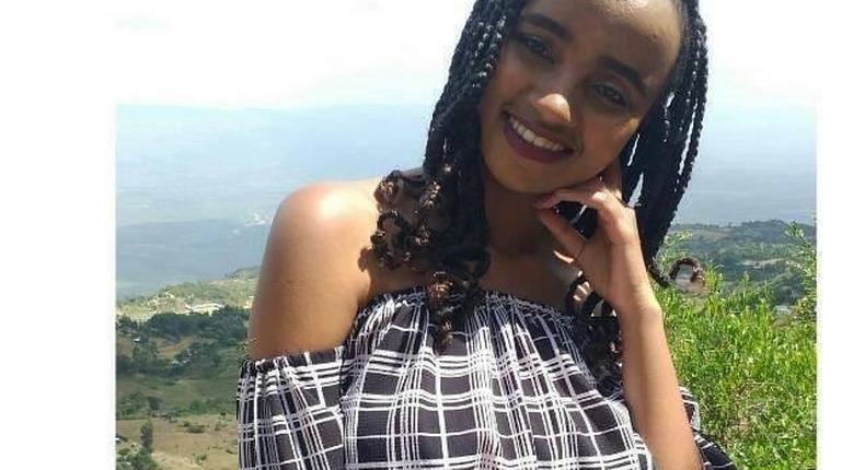 Moi University med student Ivy Wangechi who was hacked to death at the Moi Teaching and Referral Hospital (Twitter)