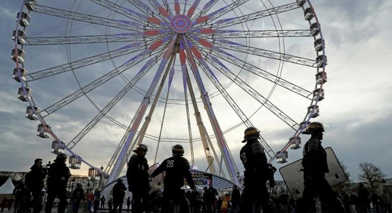 The Big Wheel has been a fixture of the Christmas village on the Champs-Elysees since 2000, drawing around 300,000 visitors a year