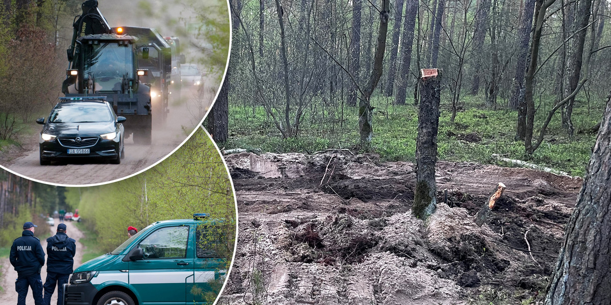 Świadek opowiada o niepokojącym obiekcie znalezionym w lesie pod Bydgoszczą.