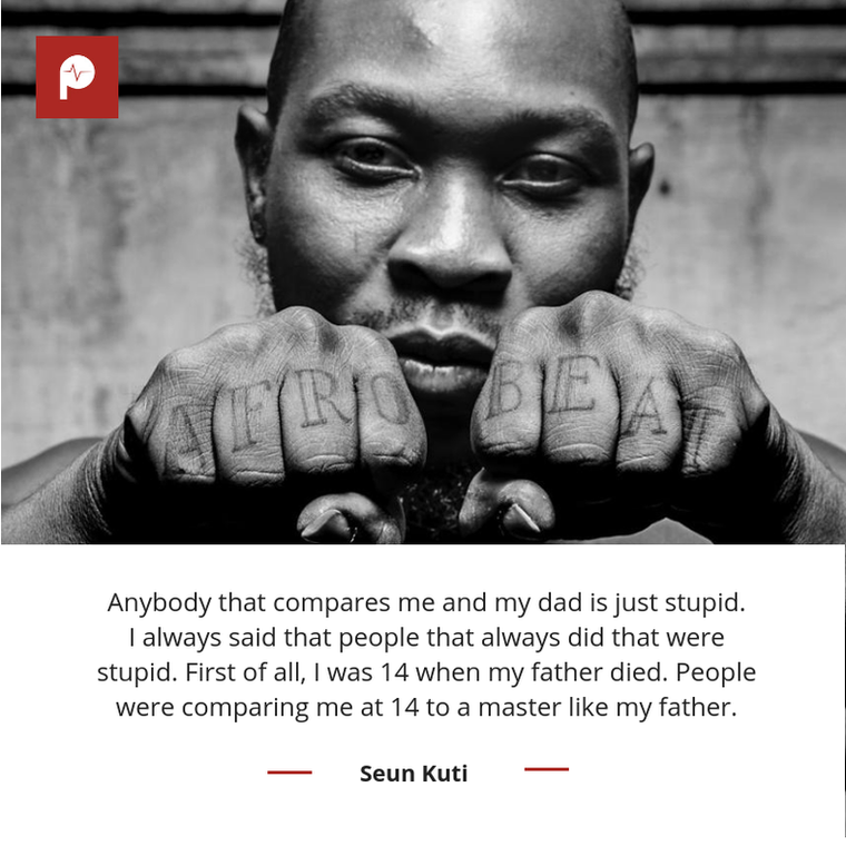 Seun Kuti on people comparing him with his father (Roman Rigal) 