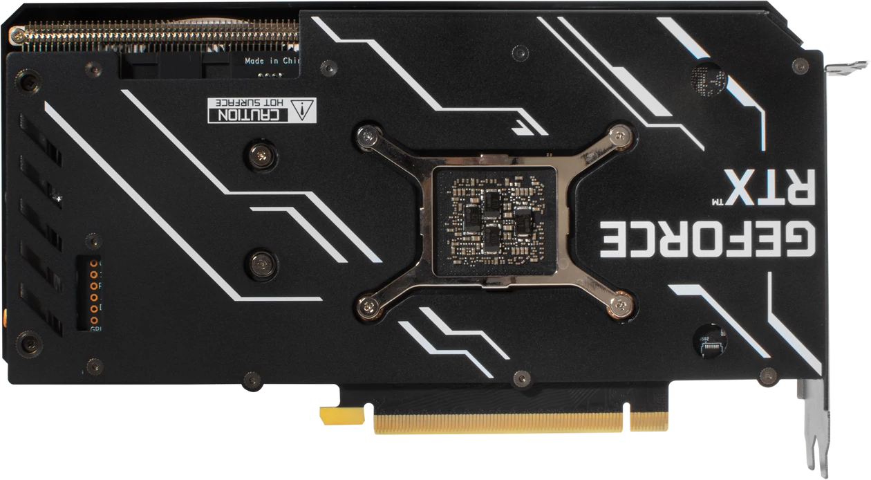 KFA2 GeForce RTX 3060 Ti GDDR6X 1-Click OC Plus – backplate