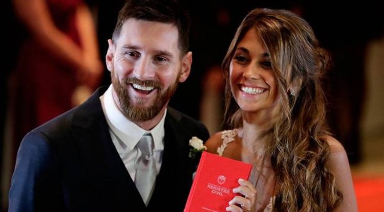 Messi és felesége, Antonella Roccuzzo.