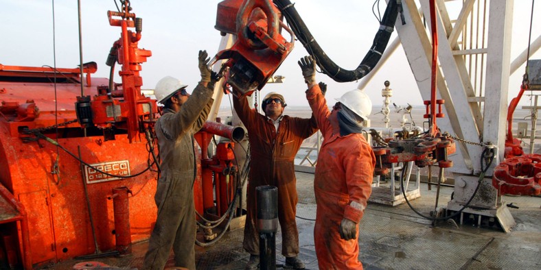 Illustrative photo of an oil drilling process