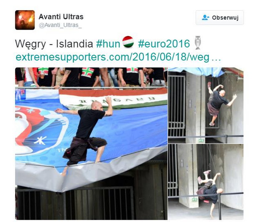 Euro 2016: Dantejskie sceny przed meczem Węgry - Islandia
