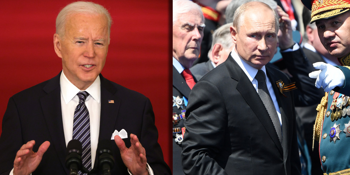Joe Biden bardzo mocno uderza w prezydenta Rosji Władimira Putina.