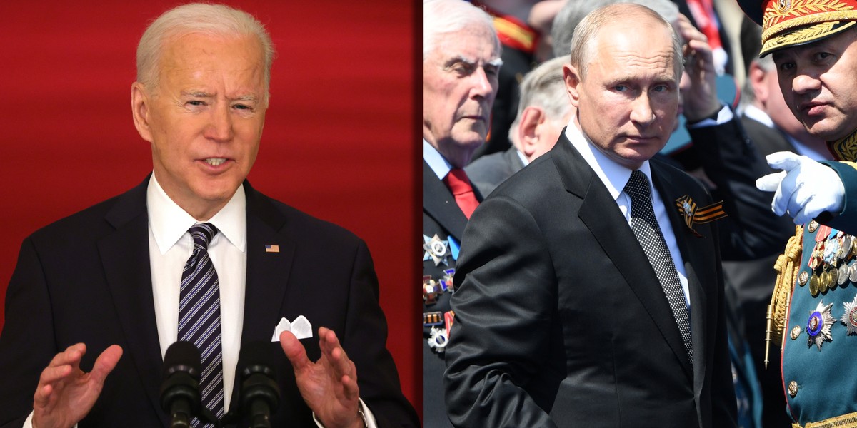 Joe Biden bardzo mocno uderza w prezydenta Rosji Władimira Putina.