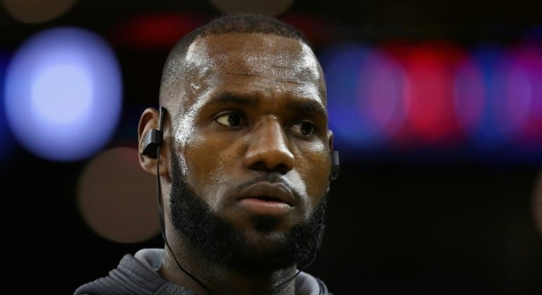 A racial insult was spray-painted upon the front gates of NBA superstar LeBron James's Los Angeles home