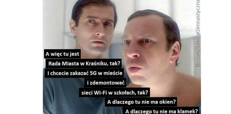 Kraśnik i 5G - memy i komentarze