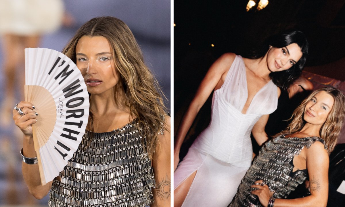 Julia Wieniawa na pokazie L'Oréal Paris. Publikuje zdjęcie z Kendall Jenner