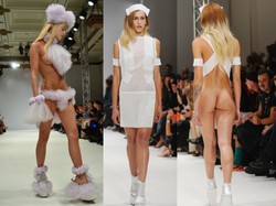 Ubrania, których prawie nie ma: Pam Hogg na londyńskim FW