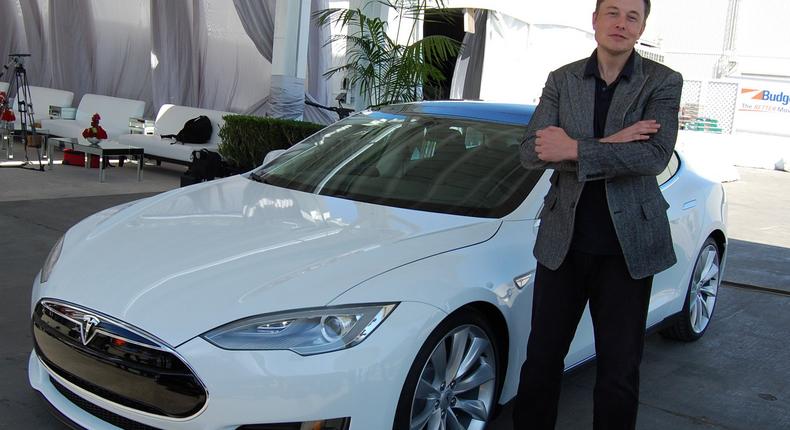 Tesla Model S Elon Musk
