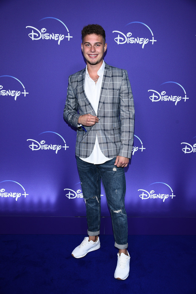 Adam Zdrójkowski na imprezie Disney+