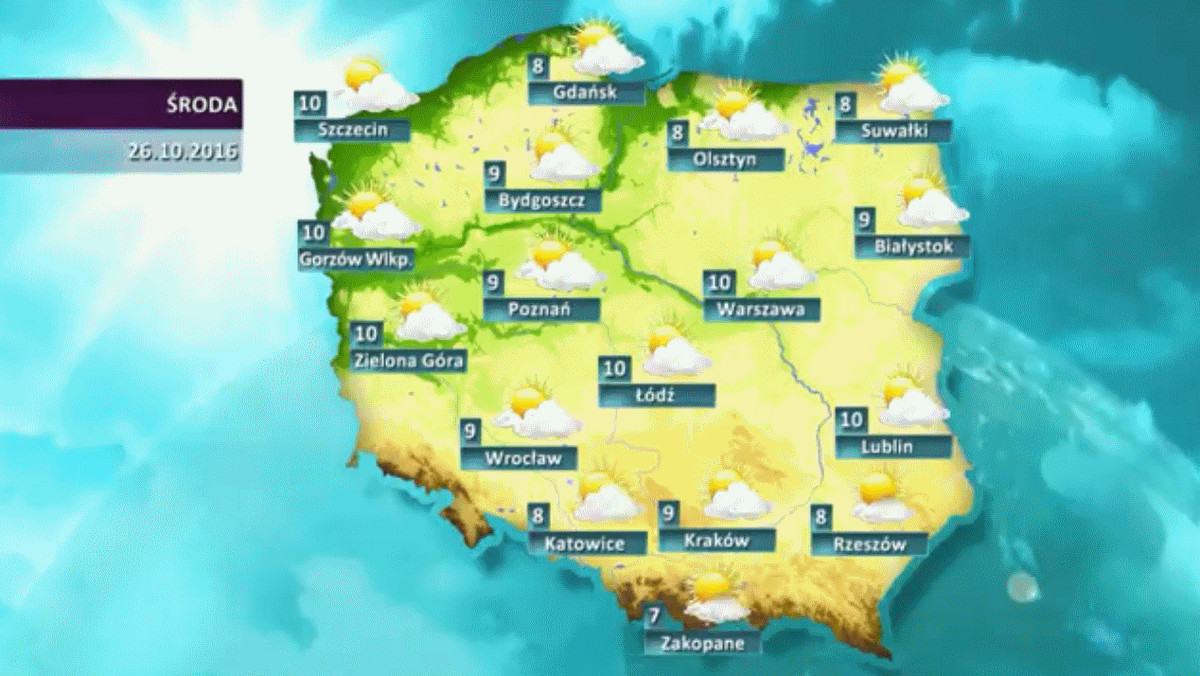 Jaka będzie jutro pogoda? Według prognozy pogody Polska znajdzie się w obszarze podwyższonego ciśnienia wyżu znad Francji. Poranne, zanikające opady deszczu pojawią się jeszcze na krańcach południowych. Poza tym dzień zapowiada się pogodnie i na ogół bez opadów.