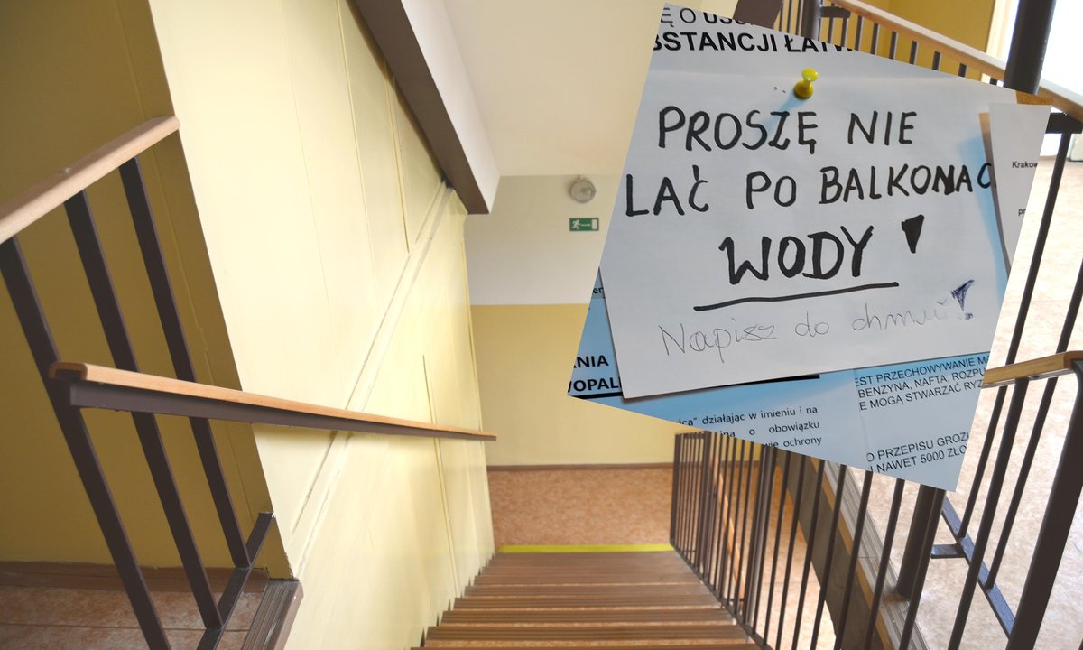 Powiesili na klatce taką kartkę. Ktoś odpowiedział dosadnie