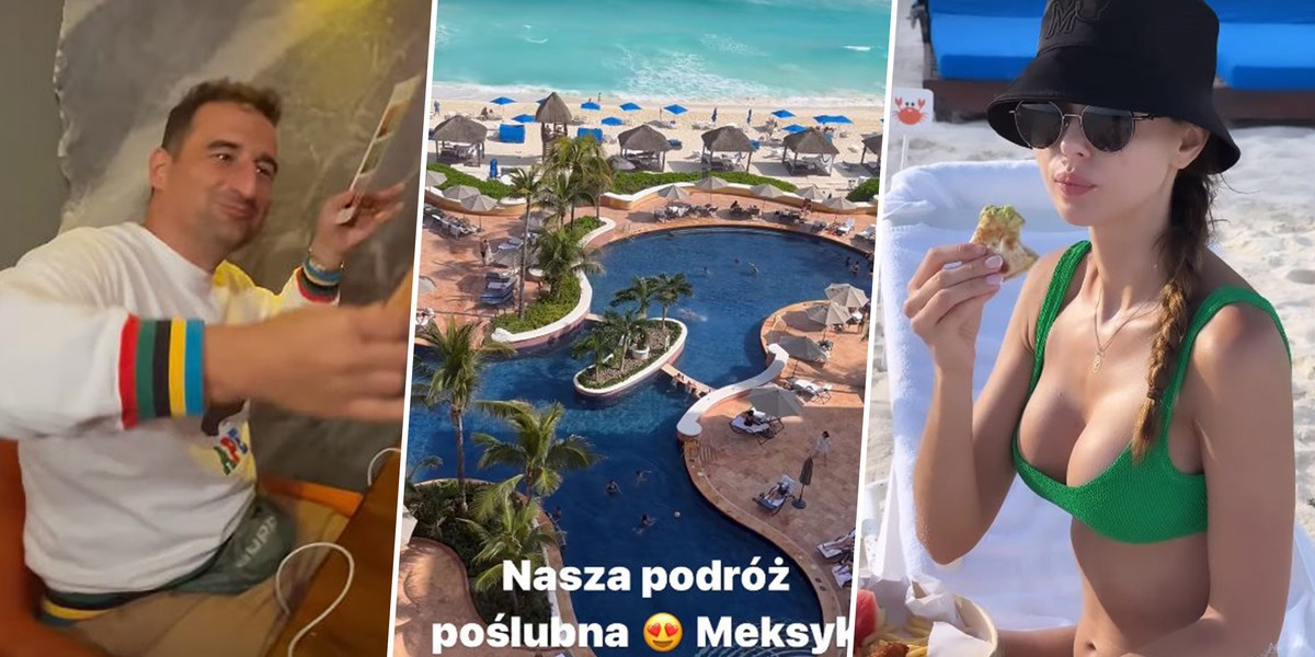 Michał Koterski i Marcelina Leszczak w podróży poślubnej w Meksyku.