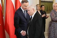 Prezydent Andrzej Duda i prezes PiS Jarosław Kaczyński