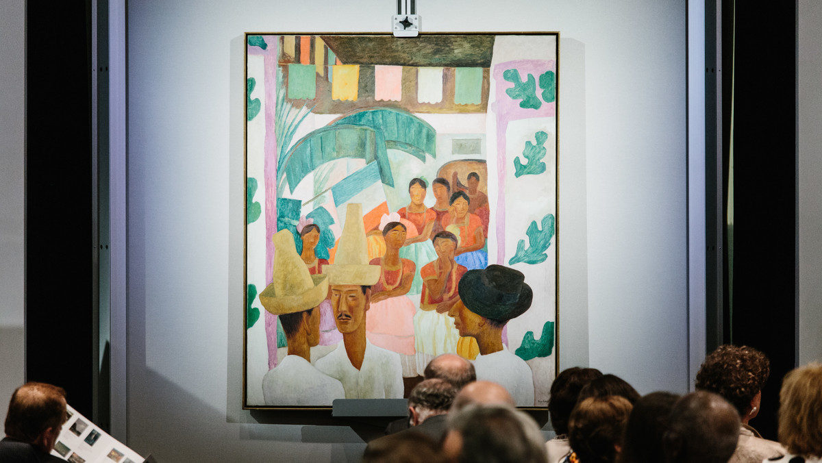 W drugiej części "aukcji stulecia", na której obiektami sprzedaży są dzieła zgromadzone przez amerykańskiego miliardera Davida Rockefellera i jego żonę Peggy, w środę wieczorem ustanowiony został rekord za obraz meksykańskiego malarza Diego Rivery.
