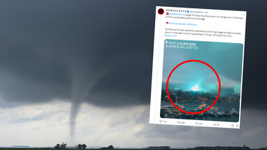 Kule ognia i iskry. Tornado nawiedziło miasto na Florydzie [WIDEO]