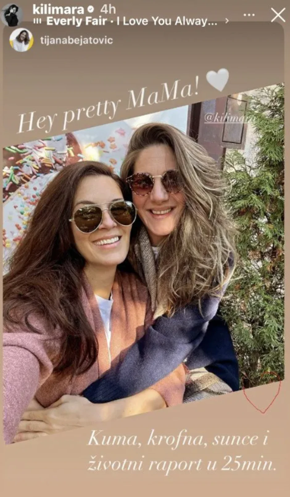 Prva fotografija Marije Kilibarde nakon porođaja