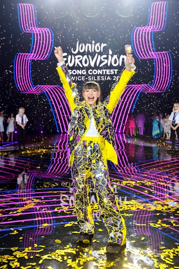 Viki Gabor podczas konkursu Eurowizji