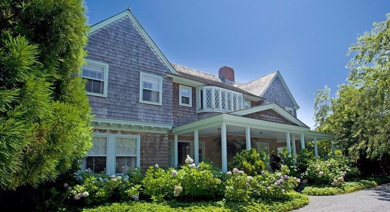 Grey Gardens was made famous as the residence of Jackie Kennedy Onassis' aunt and cousin, Big Edie and Little Edie Bouvier Beale in the documentary Grey Gardens.