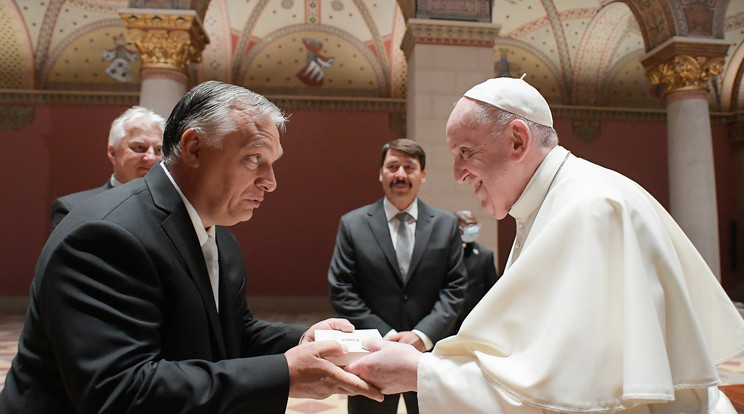 Ferenc pápa Orbán Viktorral is találkozott / Fotó: Profimedia