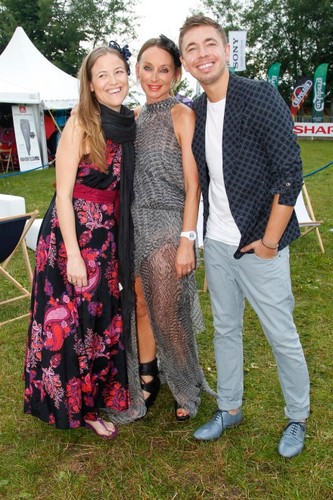 Dorota Williams z córką Klaudią i Łukaszem Jemiołem