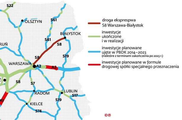 Droga ekspresowa S8 Warszawa Białystok