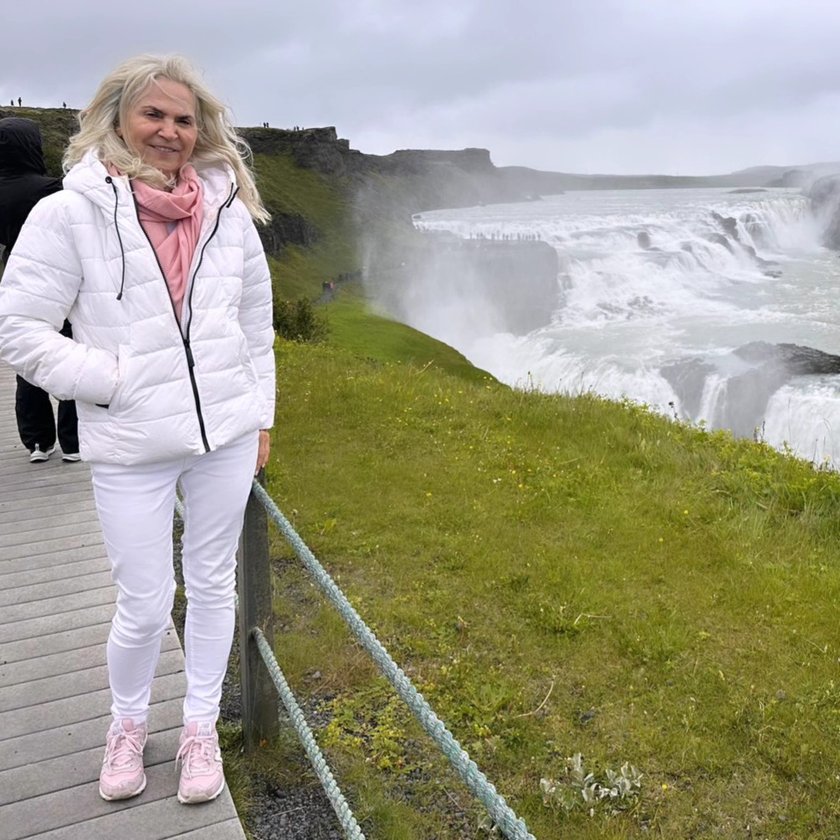 Anita Nowicka na wymarzonym  rejsie  na Grenlandię i Islandię.