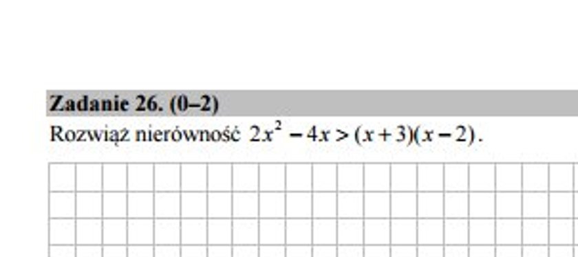 Arkusz egzaminacyjny - matematyka, poziom podstawowy