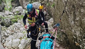 spasioci izvukli povređenog Hrvata iz kanjona Nevidio kod Šavnika