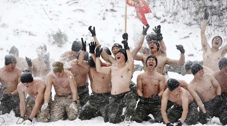 Téli hadgyakorlat Dél-Koreában / Fotó: MTI