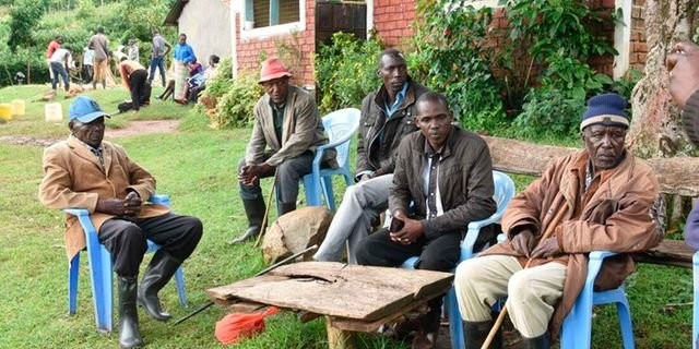 Relatives and friends of the late Christopher Koech, a teacher at Nabakholo Primary School in Kakamega County in Kaptebee Location, Turbo of Uasin Gishu County on July 18, 2022. Image courtesy of Jared Nyataya | Nation Media Group