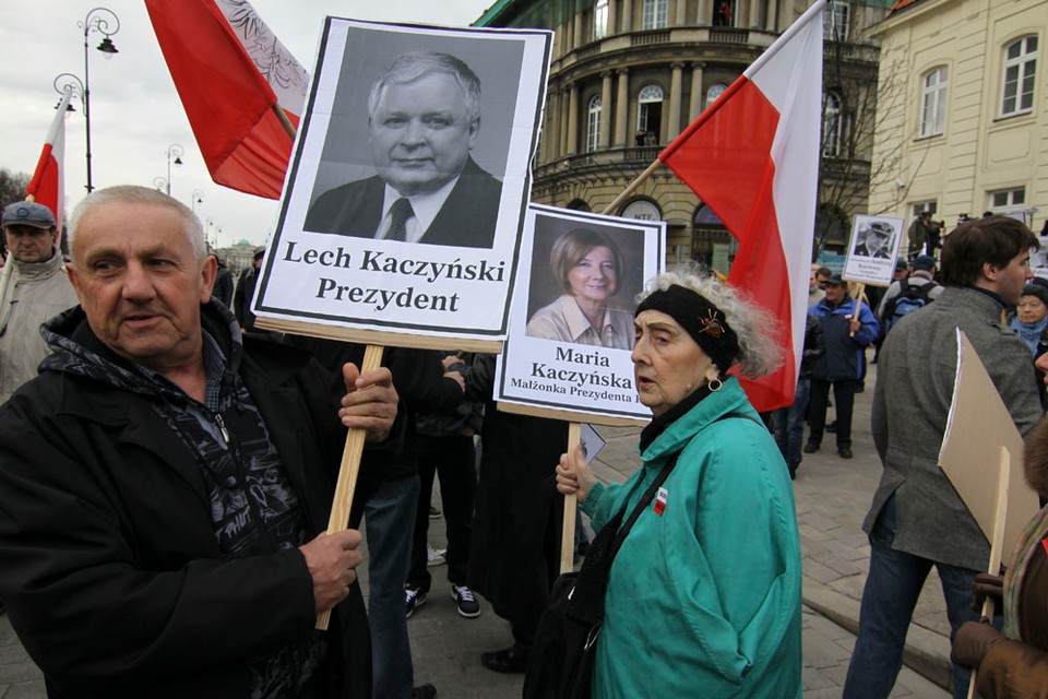 Tłum przed Pałacem Prezydenckim, fot.Paweł Lewandowski