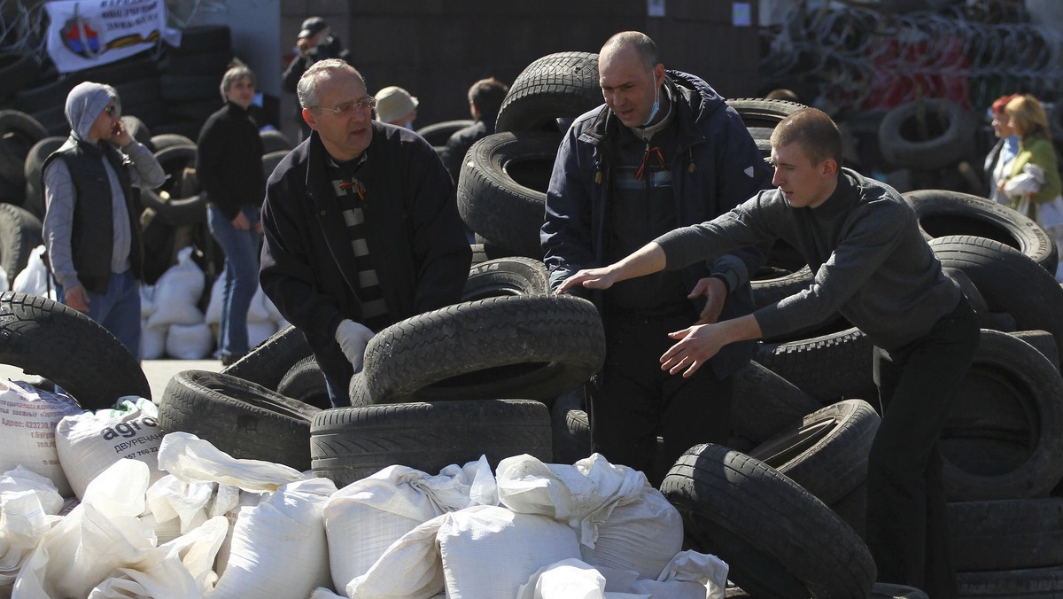 Ukraina donieck barykada ROsja