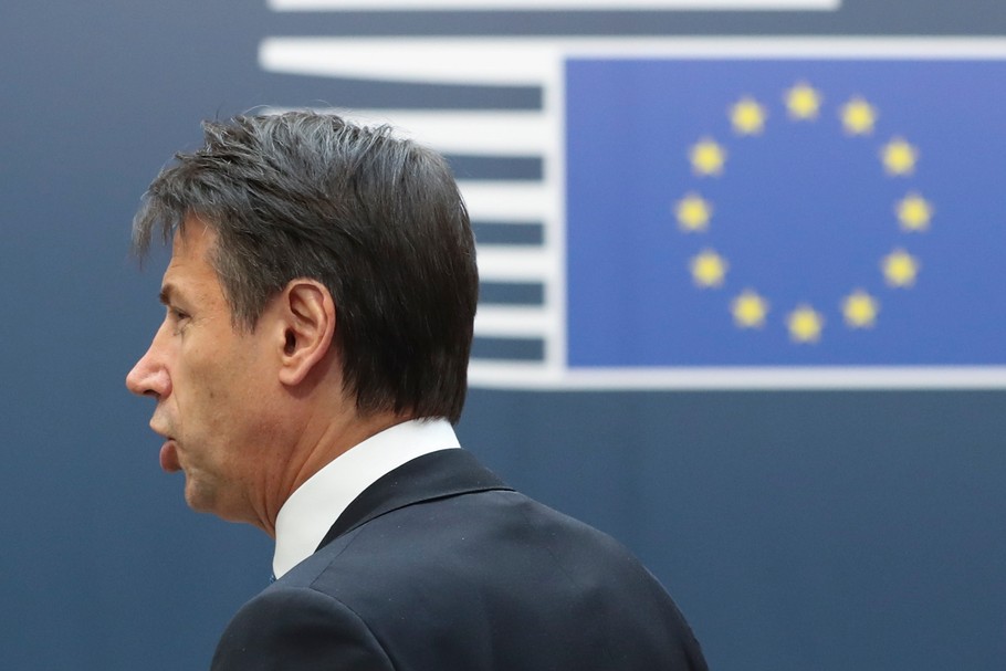 Giuseppe Conte, premier Włoch. Bruksela, 19 października 2018 r.