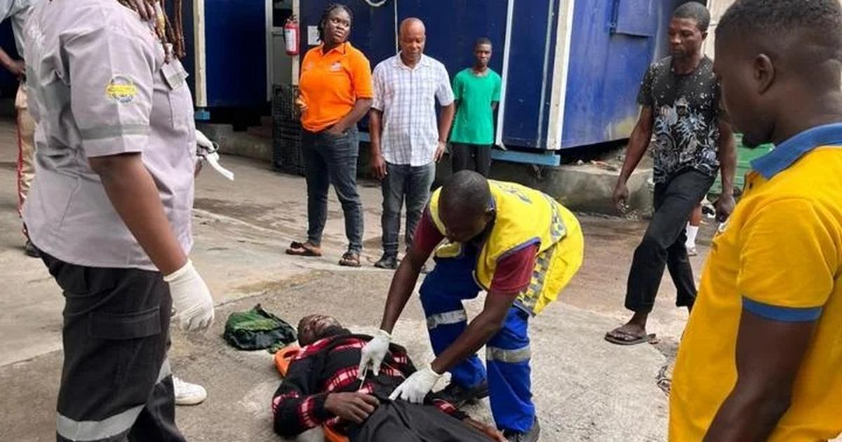 Emergency workers rescue man who mistakenly fell into Lagos lagoon