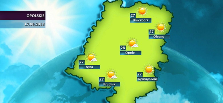 Prognoza pogody dla woj. opolskiego - 17.06