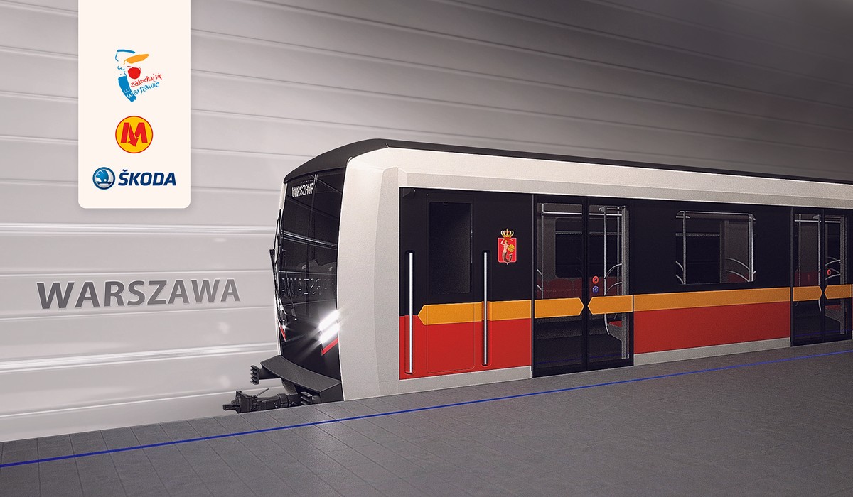 Wizualizacja nowych pociągów dla warszawskiego metra. fot. Materiały prasowe