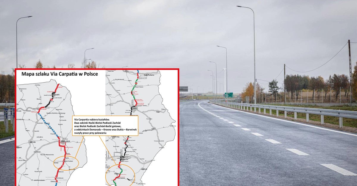 Via Carpartia nabiera kształtów. Dwa odcinki gotowe, a na innych realizowane są intensywne prace [MAPA]